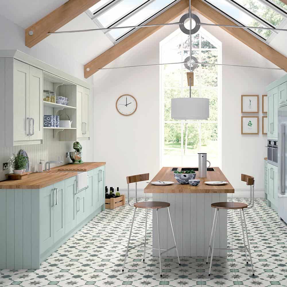 Carrelage carreaux de ciment décor géométrique 20x20 Adison, Metropolis Nanda Tiles