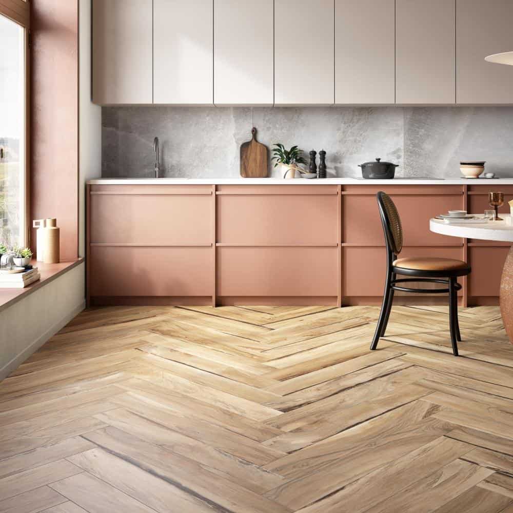 Carrelage imitation parquet 15x100 Oak Naturel, Sherwood Rondine