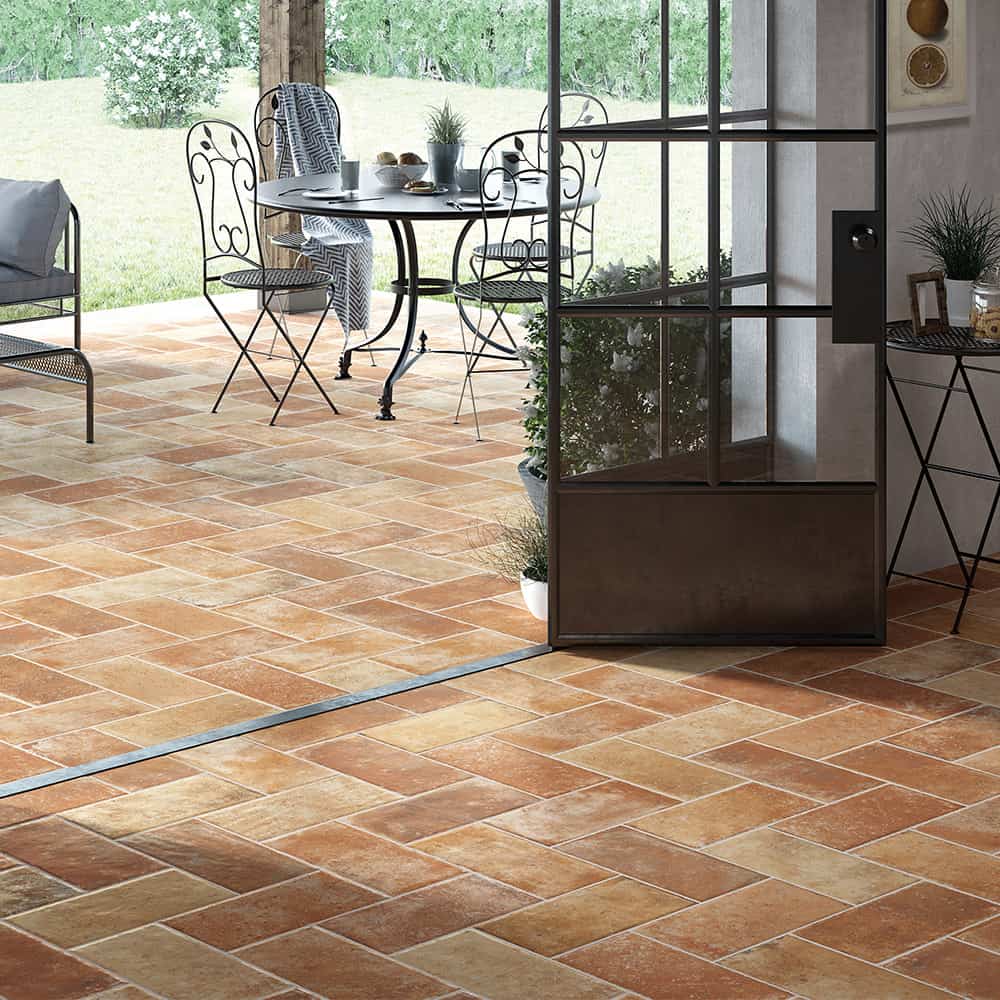 Carrelage extérieur effet terre cuite, Tuscany Rondine